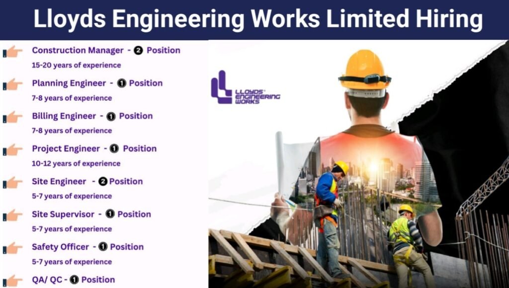 Lloyds Engineering Works Ltd Hiring