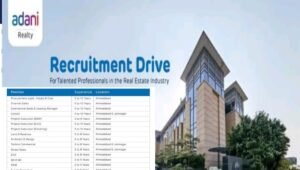 Adani Realty Recruitment Drive