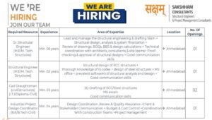 Sakshham Consultants Careers 2025