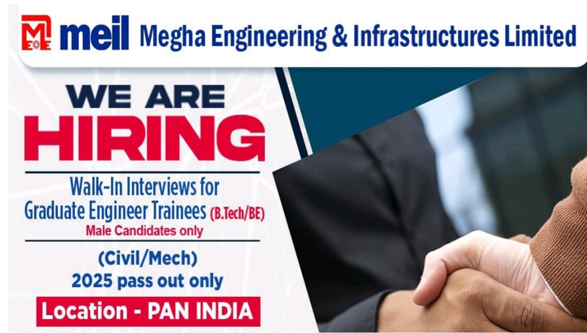 Megha Engineering & Infrastructure Ltd Walk-In Interview