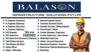 Balason Infrastructure Job Vacancy