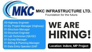 Job Vacancy MKC Infrastructure Ltd