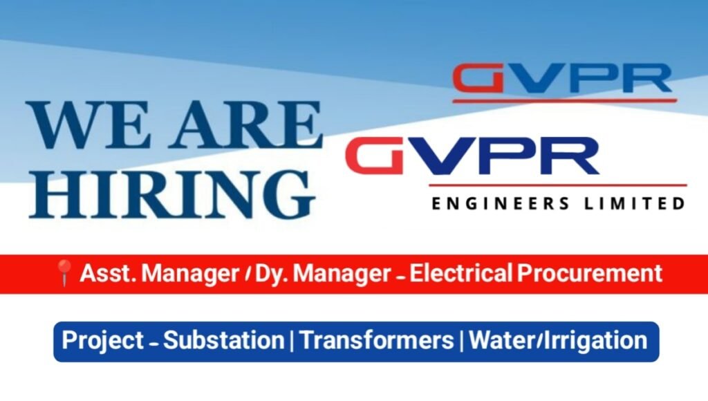 GVPR Engineers Ltd Job Opportunity