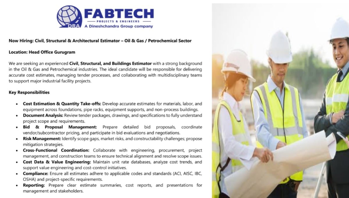 DRAIPL Fabtech Projects & Engineers Ltd Hiring