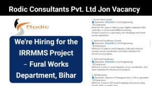 Rodic Consultants Pvt Ltd Job Opening