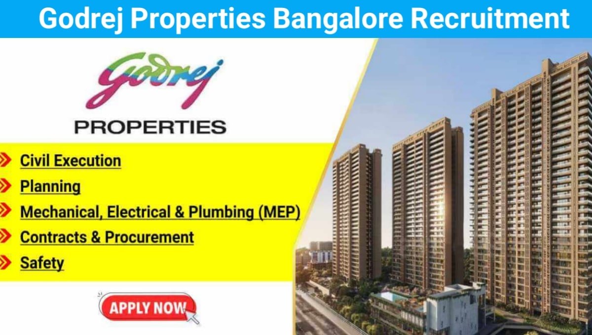 Godrej Properties Bangalore Vacancy