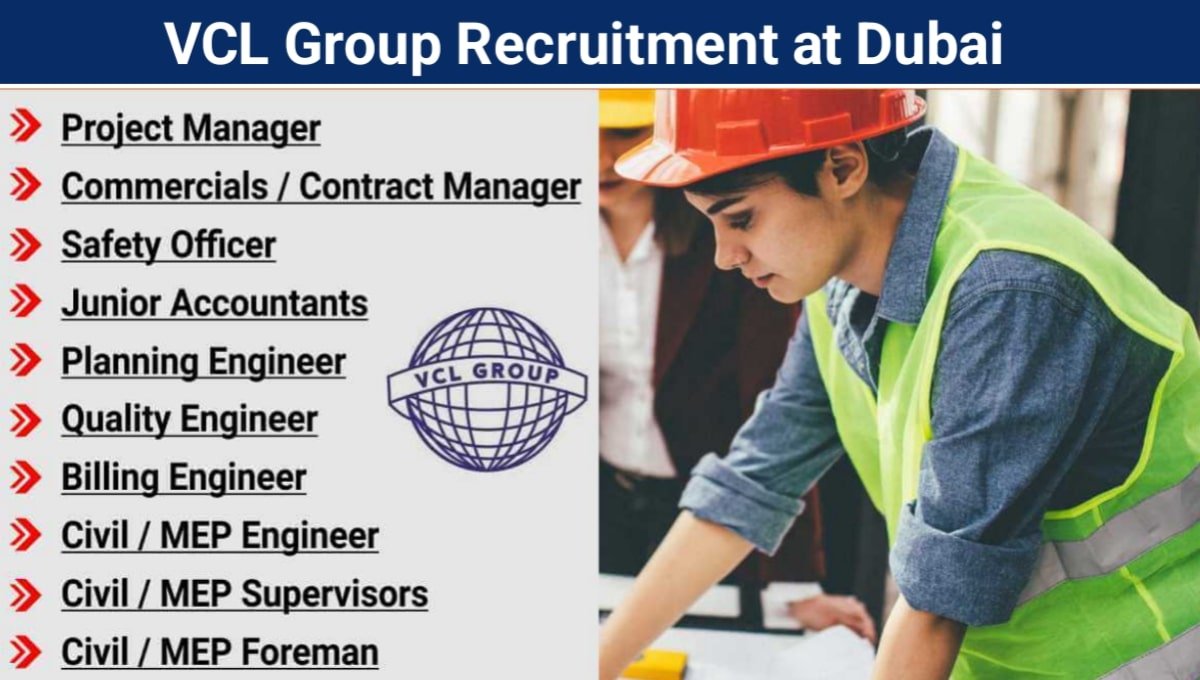 VCL Group Recruitment at Dubai