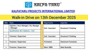 Kalpataru Projects International Ltd Walk-In Drive