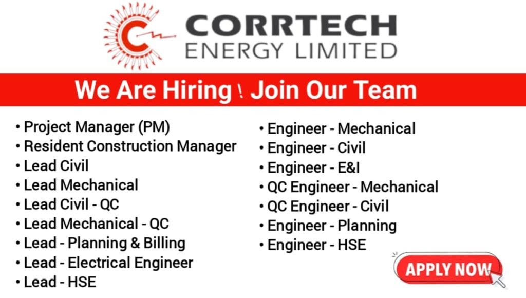Corrtech Energy Ltd Job Vacancy 2025