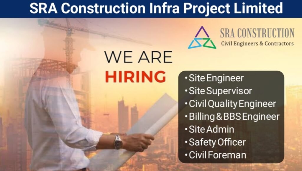 SRA Construction Infra Pvt Ltd Hiring 2025