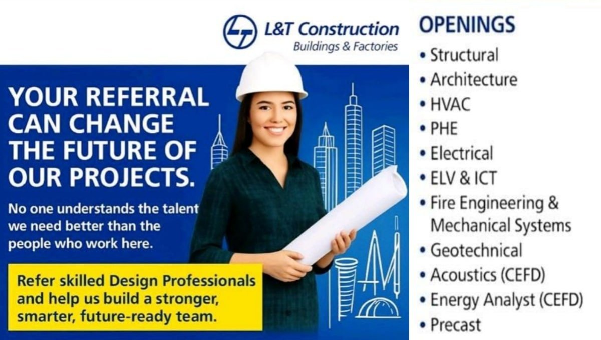 L&T Buildings & Factories Recruitment