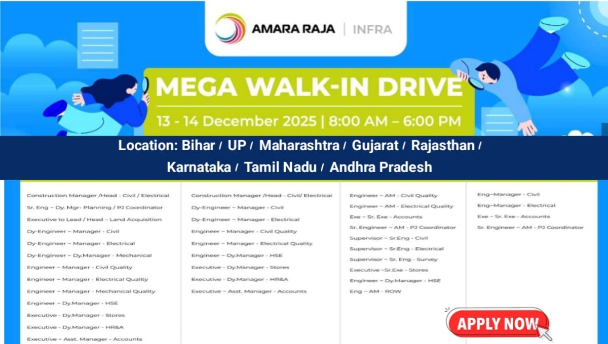 Mega Walk-In Drive by Amara Raja Infra