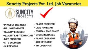 Suncity Projects Recruitment 2025