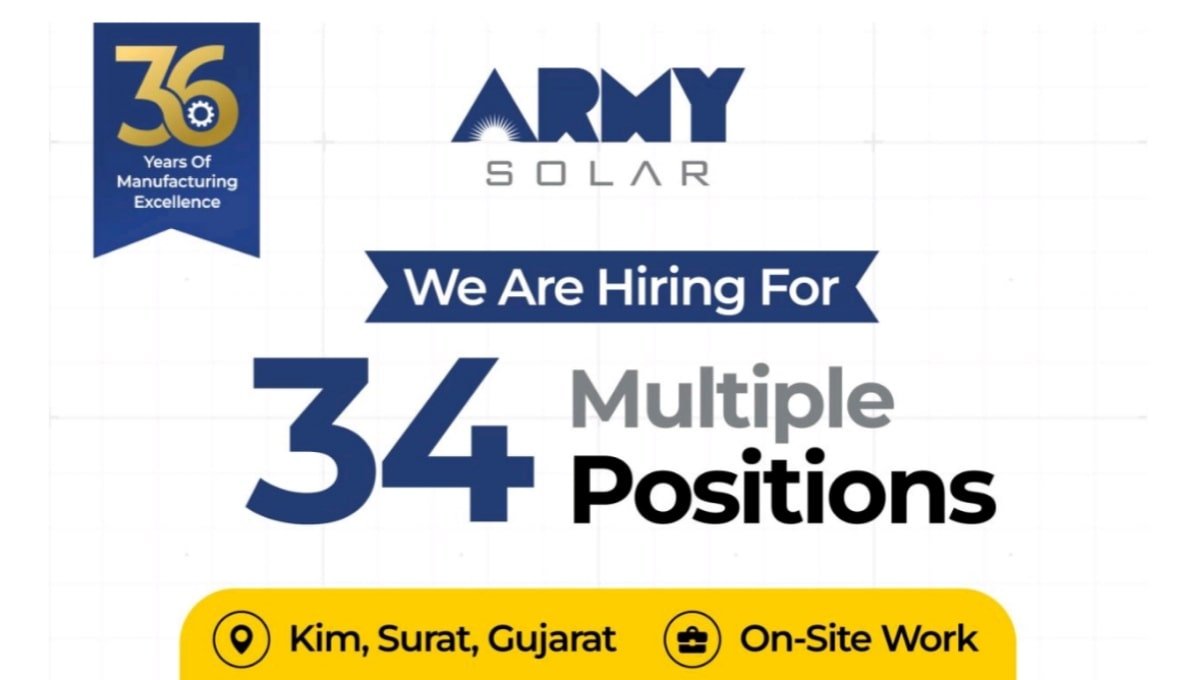 Army Solar Hiring 2025