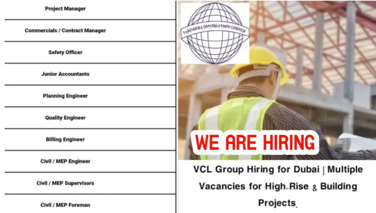 VCL Group Hiring for Dubai