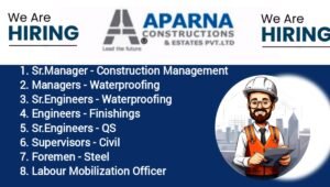 Aparna Constructions Job Opening