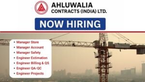Ahluwalia Contracts India Ltd Recruitment 2026