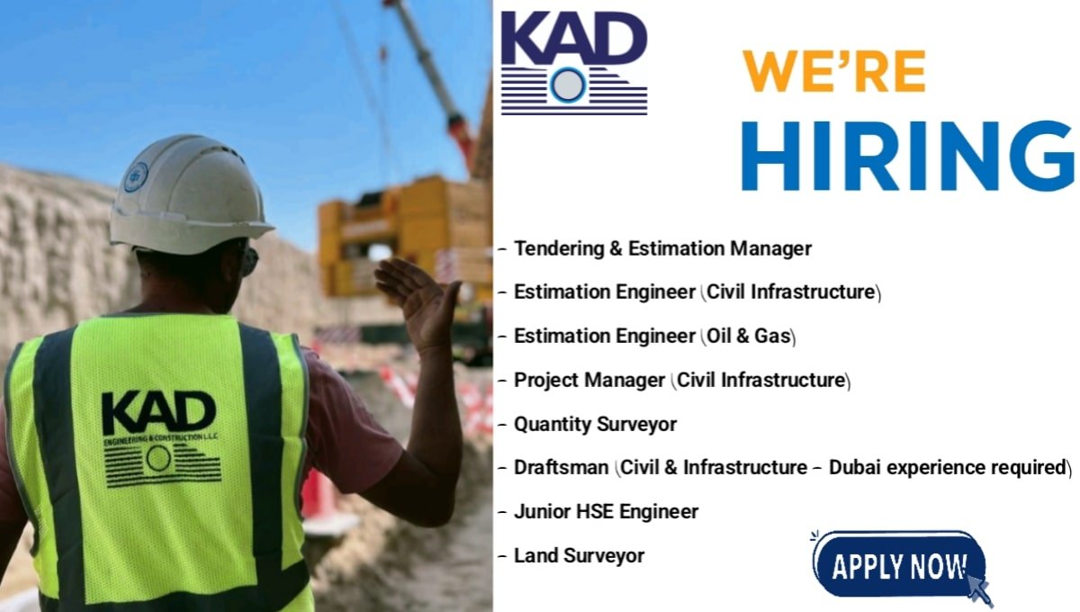 KAD Construction UAE Recruitment 2025