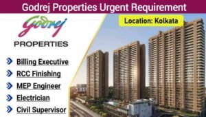 Godrej Properties Construction Jobs