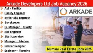 Arkade Developers Ltd Hiring 2026