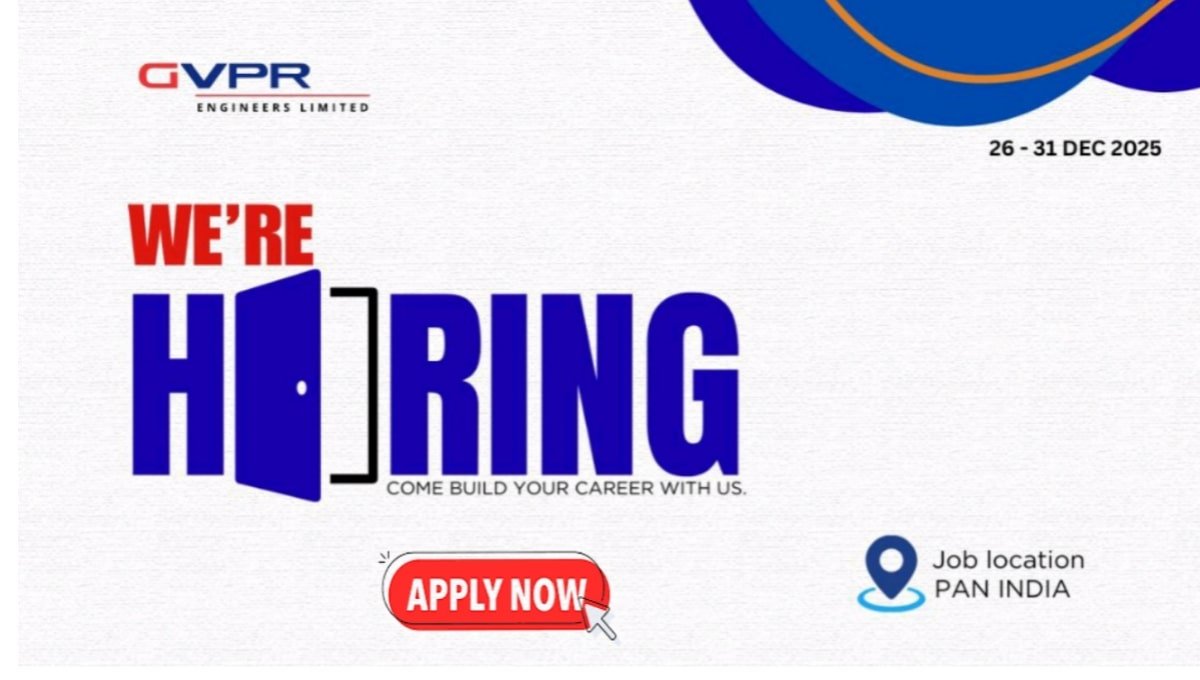 GVPR Engineers Limited Recruitment 2025