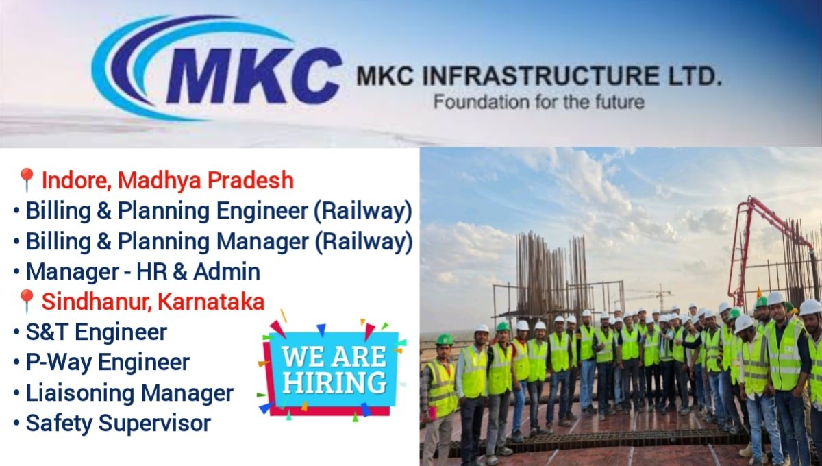 MKC Infrastructure Job Vacancy 2026
