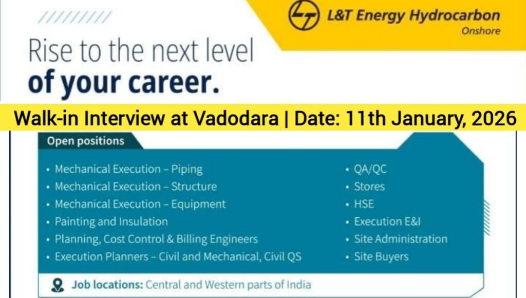 L&T Energy Hydrocarbon Walk-In Drive 2026