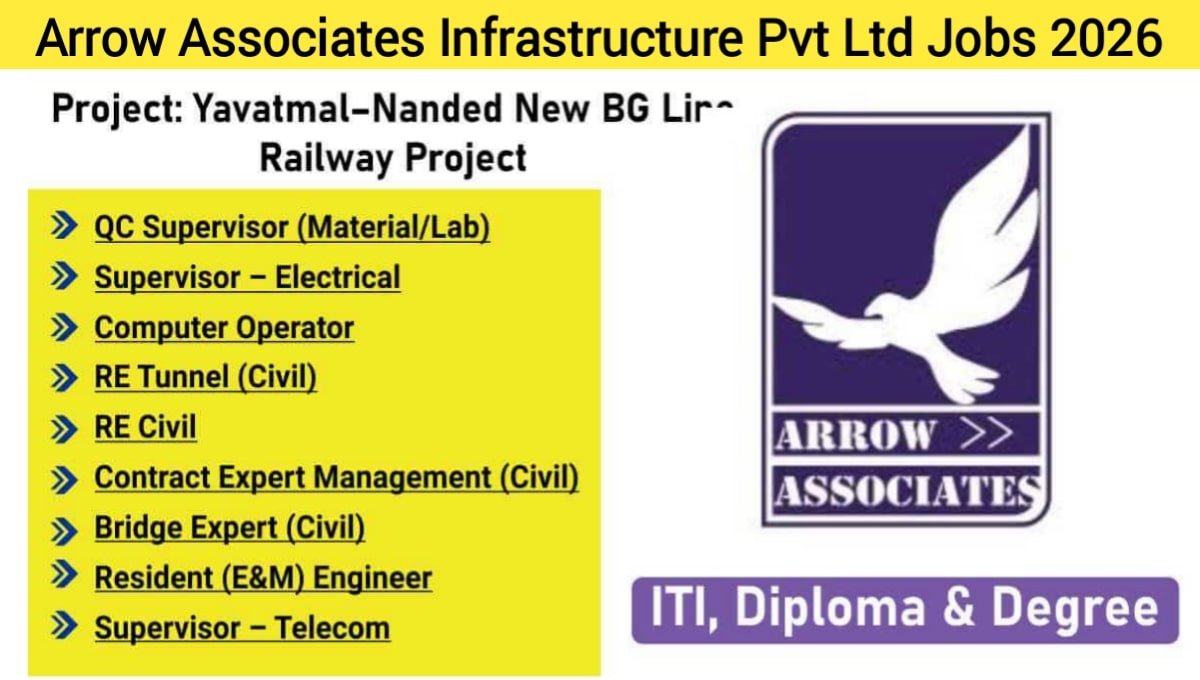 Arrow Associates Infrastructure Hiring for Railway Project