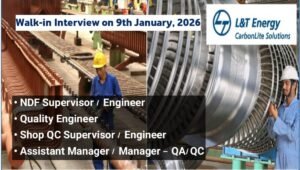L&T Energy Walk-In Interview