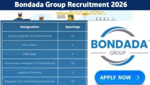 Bonda Group Recruitment 2026