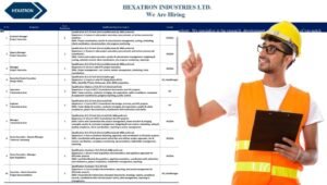 Hexatron Industries Ltd Vacancy 2026
