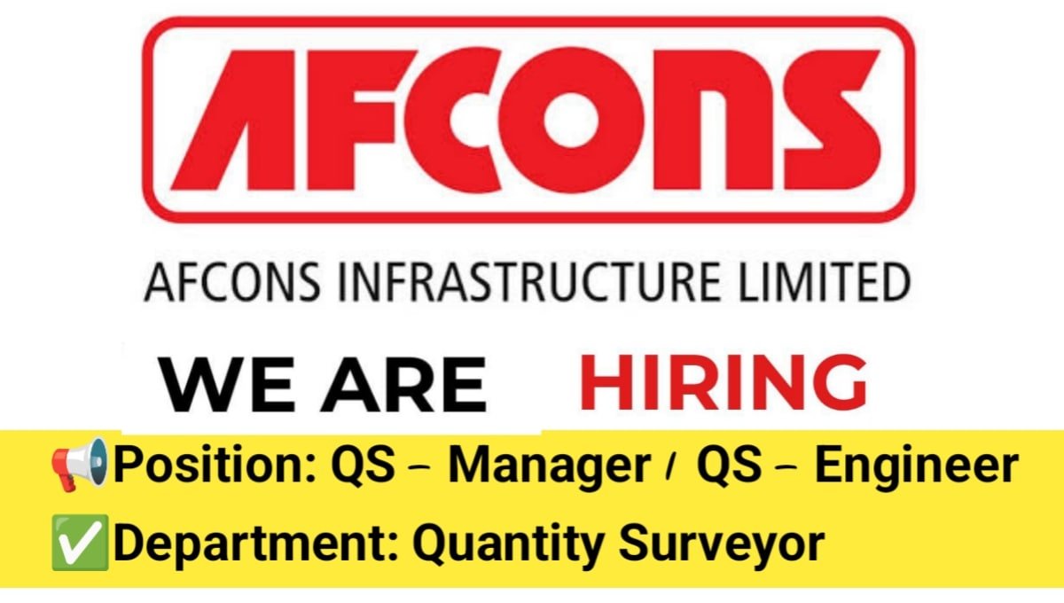 Afcons Infrastructure Job Opening 2026