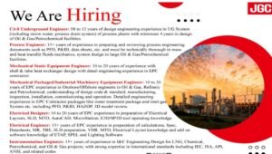 JGC Chennai Recruitment 2026