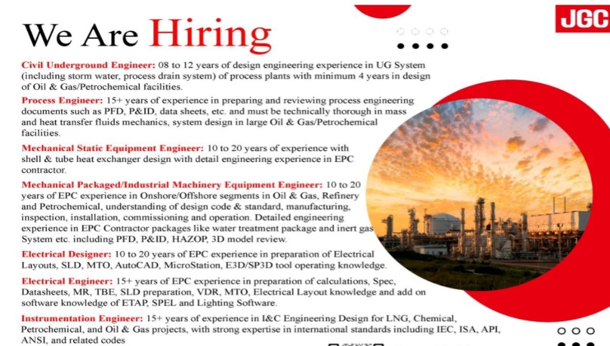 JGC Chennai Recruitment 2026