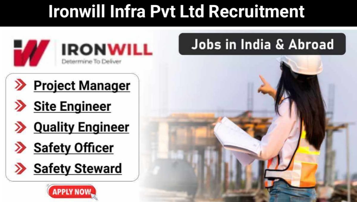 Ironwill Infra Pvt Ltd Hiring 2026