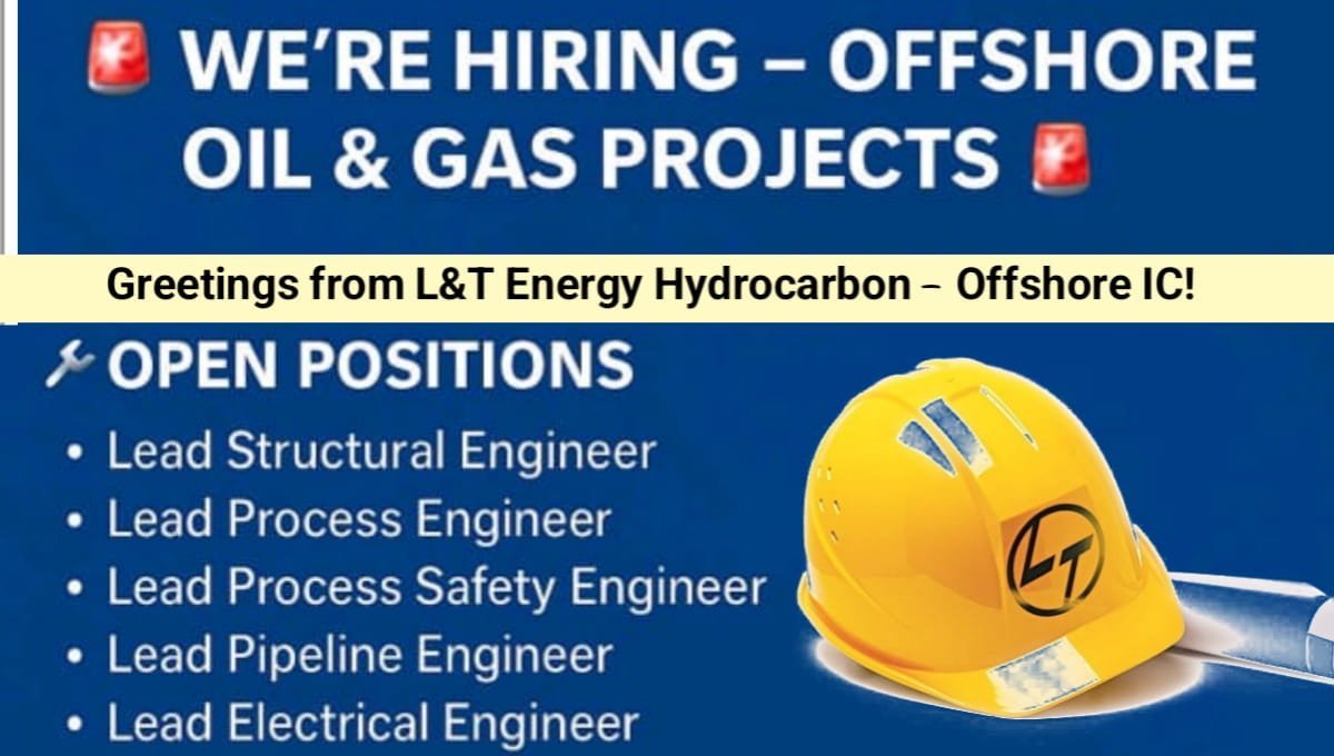 L&T Energy Hydrocarbon - Offshore IC Hiring 2026