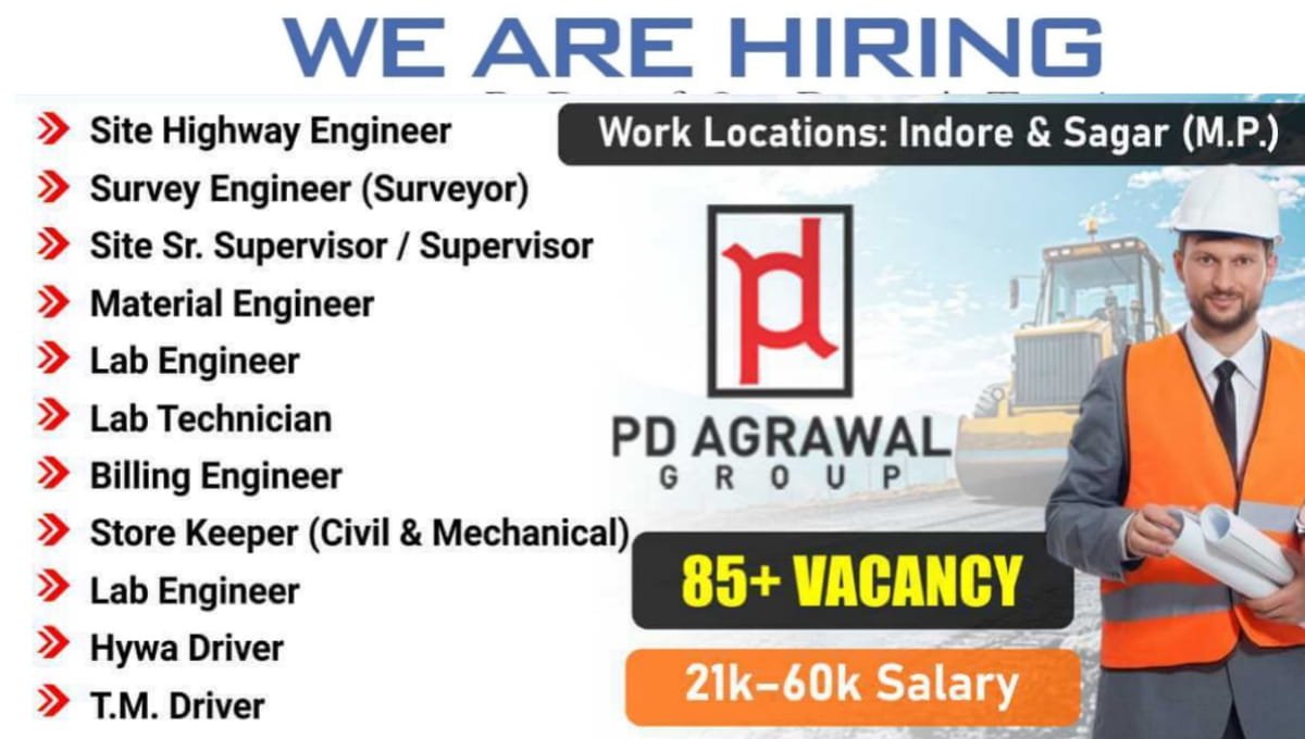 P.D. Agrawal Infrastructure Ltd Hiring 2026