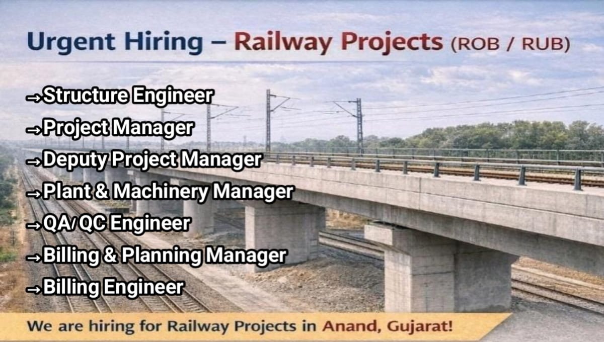 Urgent Railway Project Jobs 2026
