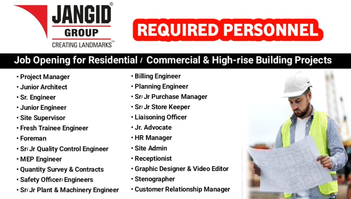 Jangid Group Recruitment 2026