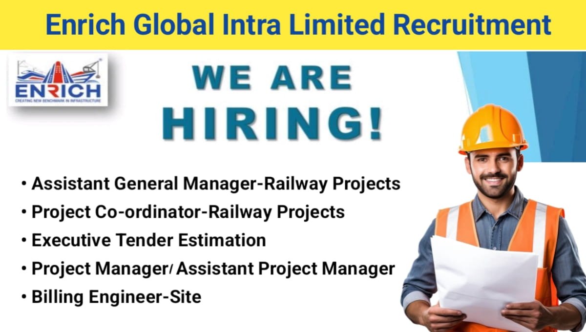 Latest Railway Jobs at Enrich Global Infra Limited