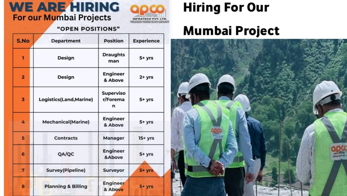 APCO Infratech Job Opening Mumbai
