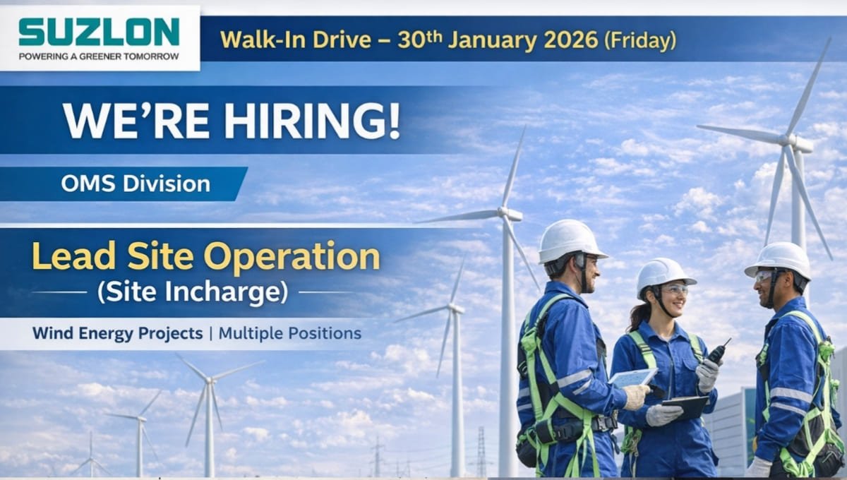 Suzlon OMS Division Recruitment 2026