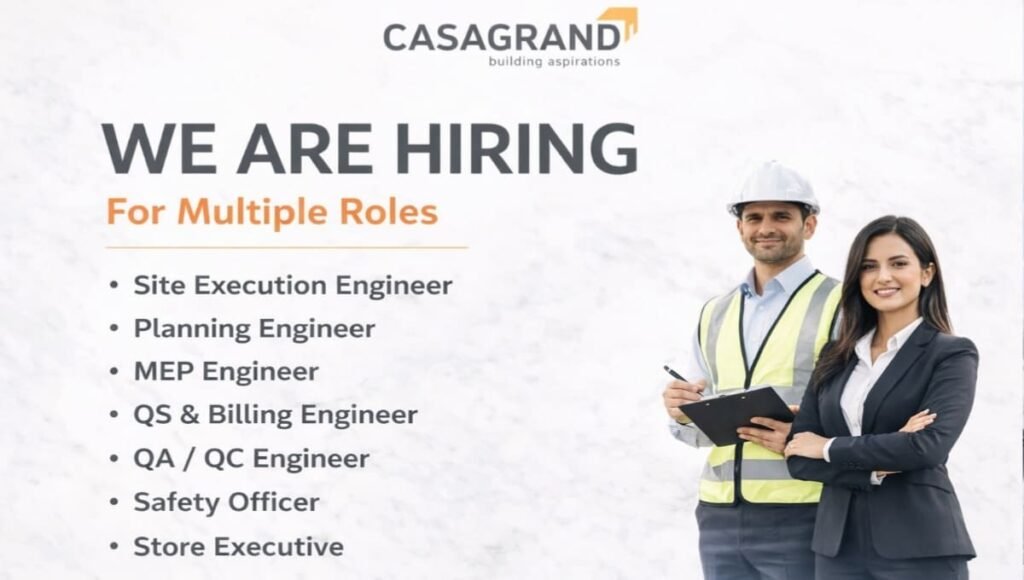 Casagrand Recruitment 2026