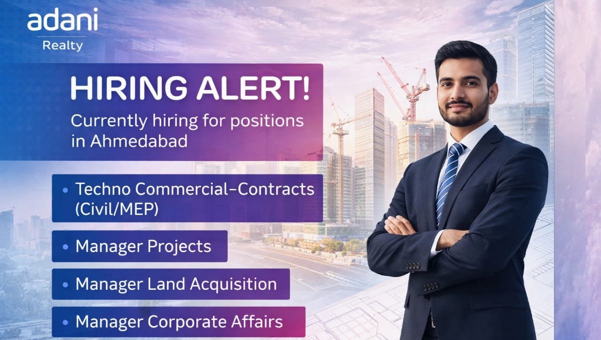 Adani Realty Recruitment 2026