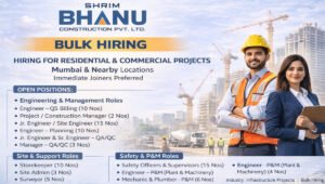 Shrim Bhanu Construction Pvt Ltd Bulk Hiring