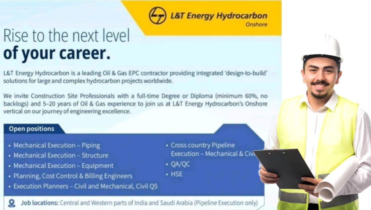 L&T Energy Hydrocarbon Walk-In Interview 2026