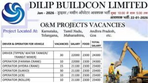Dilip Buildcon Ltd Job Openings