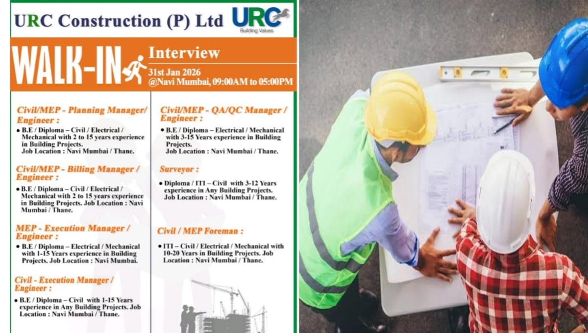URC Construction (P) Ltd Walk-In Drive 2026