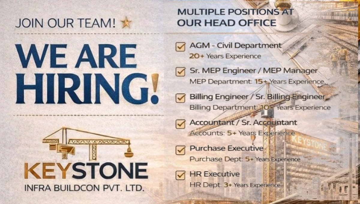 Keystone Infra Buildcon Job Vacancy 2026