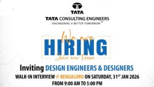 Tata Consulting Engineers Walk-In Interview 2026